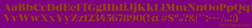 MADE Coachella Bold PERSONAL USE Font – Brown Fonts on Purple Background