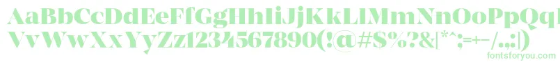 MADE Coachella Bold PERSONAL USE Font – Green Fonts on White Background