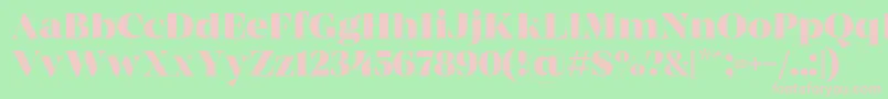 MADE Coachella Bold PERSONAL USE Font – Pink Fonts on Green Background