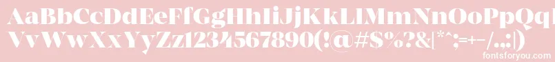 MADE Coachella Bold PERSONAL USE Font – White Fonts on Pink Background