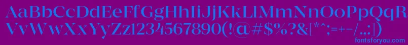 MADE Coachella Light PERSONAL USE Font – Blue Fonts on Purple Background