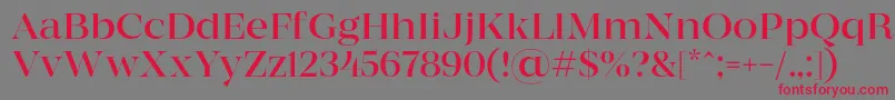 MADE Coachella Light PERSONAL USE Font – Red Fonts on Gray Background