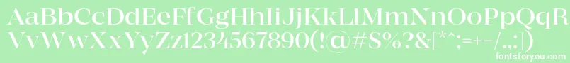 MADE Coachella Light PERSONAL USE Font – White Fonts on Green Background