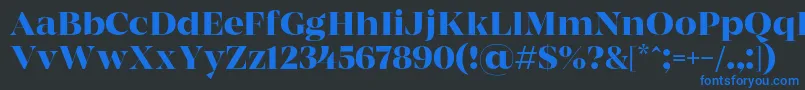 MADE Coachella Medium PERSONAL USE Font – Blue Fonts on Black Background