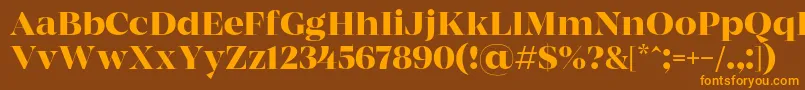 MADE Coachella Medium PERSONAL USE Font – Orange Fonts on Brown Background