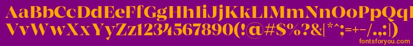 MADE Coachella Medium PERSONAL USE Font – Orange Fonts on Purple Background