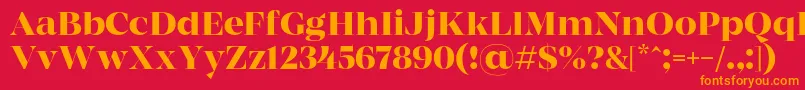 MADE Coachella Medium PERSONAL USE Font – Orange Fonts on Red Background