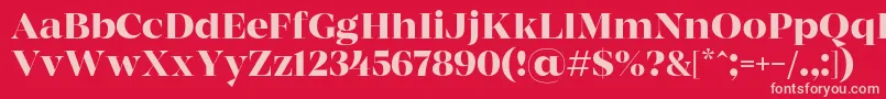 MADE Coachella Medium PERSONAL USE Font – Pink Fonts on Red Background
