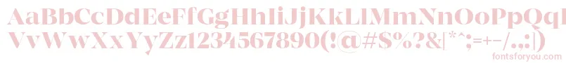 MADE Coachella Medium PERSONAL USE-Schriftart – Rosa Schriften auf weißem Hintergrund