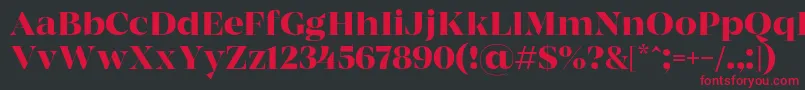 MADE Coachella Medium PERSONAL USE Font – Red Fonts on Black Background