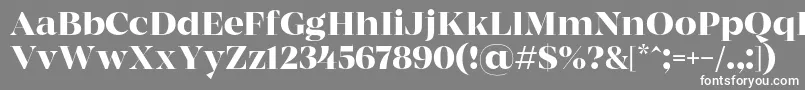 フォントMADE Coachella Medium PERSONAL USE – 灰色の背景に白い文字