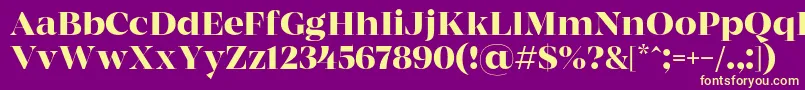 MADE Coachella Medium PERSONAL USE Font – Yellow Fonts on Purple Background