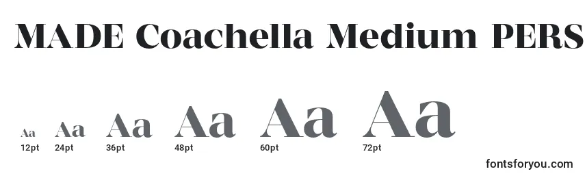 MADE Coachella Medium PERSONAL USE Font Sizes