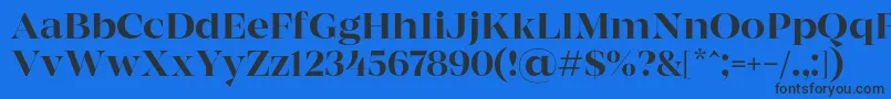 MADE Coachella Regular PERSONAL USE Font – Black Fonts on Blue Background