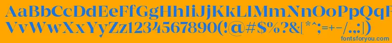 More about MADE Coachella Regular PERSONAL USE Font MADE Coachella Regular PERSONAL USE Font – Blue Fonts on Orange Background