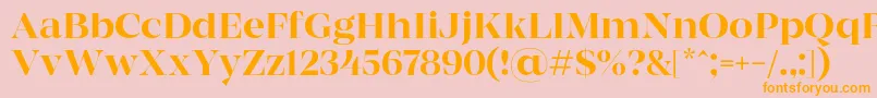 MADE Coachella Regular PERSONAL USE Font – Orange Fonts on Pink Background