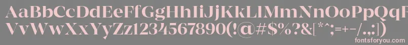 MADE Coachella Regular PERSONAL USE Font – Pink Fonts on Gray Background