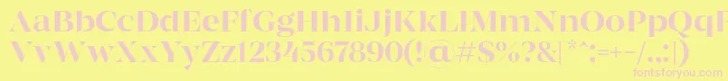 MADE Coachella Regular PERSONAL USE Font – Pink Fonts on Yellow Background