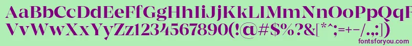 MADE Coachella Regular PERSONAL USE Font – Purple Fonts on Green Background