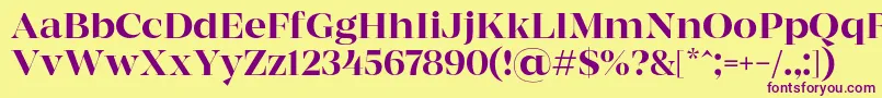 MADE Coachella Regular PERSONAL USE Font – Purple Fonts on Yellow Background