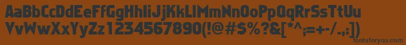 FaktosBold Font – Black Fonts on Brown Background