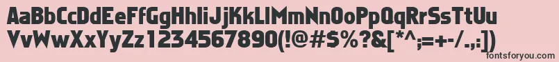 FaktosBold Font – Black Fonts on Pink Background