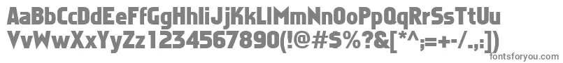 FaktosBold Font – Gray Fonts on White Background