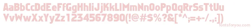 フォントFaktosBold – ピンクのフォント