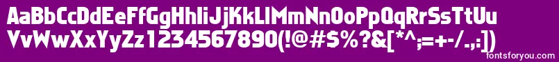 FaktosBold Font – White Fonts on Purple Background