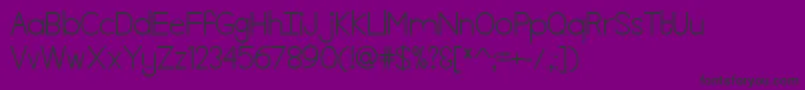 KillTheLights Font – Black Fonts on Purple Background