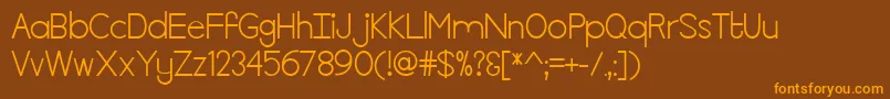 KillTheLights Font – Orange Fonts on Brown Background