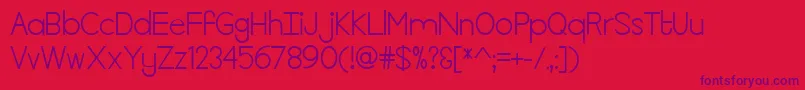 KillTheLights Font – Purple Fonts on Red Background