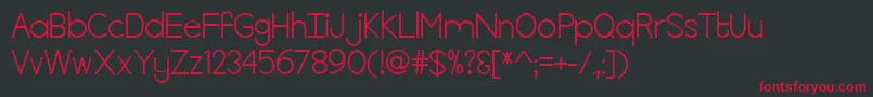 KillTheLights Font – Red Fonts on Black Background