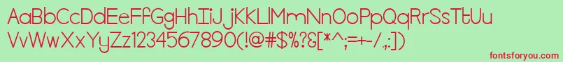 KillTheLights Font – Red Fonts on Green Background