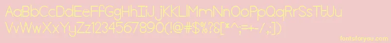 KillTheLights Font – Yellow Fonts on Pink Background