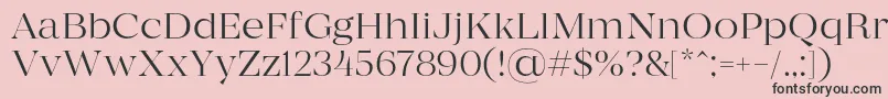 MADE Coachella Thin PERSONAL USE Font – Black Fonts on Pink Background