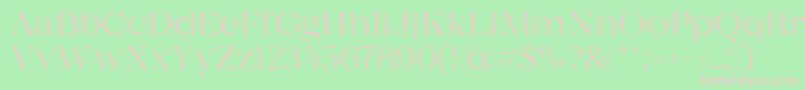 MADE Coachella Thin PERSONAL USE Font – Pink Fonts on Green Background