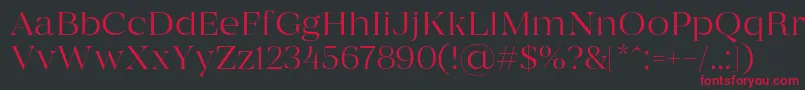 MADE Coachella Thin PERSONAL USE Font – Red Fonts on Black Background