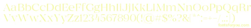 MADE Coachella Thin PERSONAL USE Font – Yellow Fonts on White Background