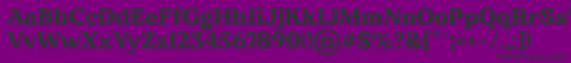 MADE Dillan PERSONAL USE Font – Black Fonts on Purple Background