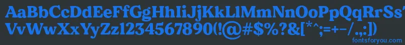 MADE Dillan PERSONAL USE Font – Blue Fonts on Black Background