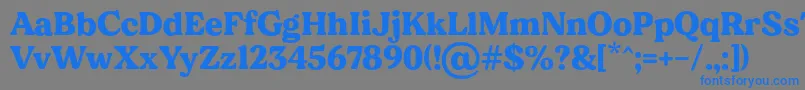 MADE Dillan PERSONAL USE Font – Blue Fonts on Gray Background