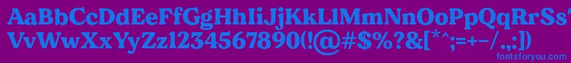 MADE Dillan PERSONAL USE Font – Blue Fonts on Purple Background