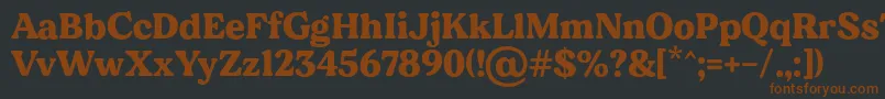 MADE Dillan PERSONAL USE Font – Brown Fonts on Black Background