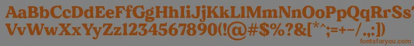MADE Dillan PERSONAL USE Font – Brown Fonts on Gray Background