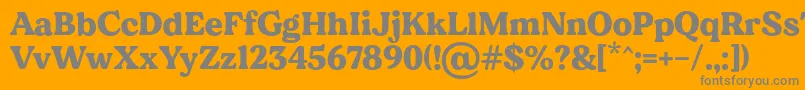 MADE Dillan PERSONAL USE Font – Gray Fonts on Orange Background
