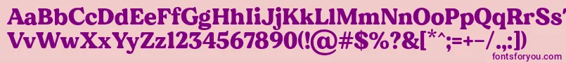 MADE Dillan PERSONAL USE Font – Purple Fonts on Pink Background