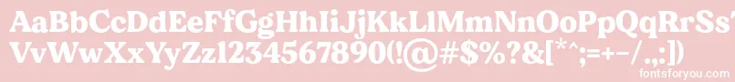 フォントMADE Dillan PERSONAL USE – ピンクの背景に白い文字