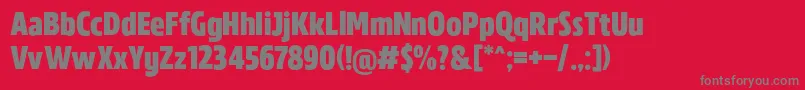 MADE Florence Sans PERSONAL USE Font – Gray Fonts on Red Background