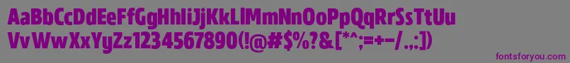 MADE Florence Sans PERSONAL USE Font – Purple Fonts on Gray Background
